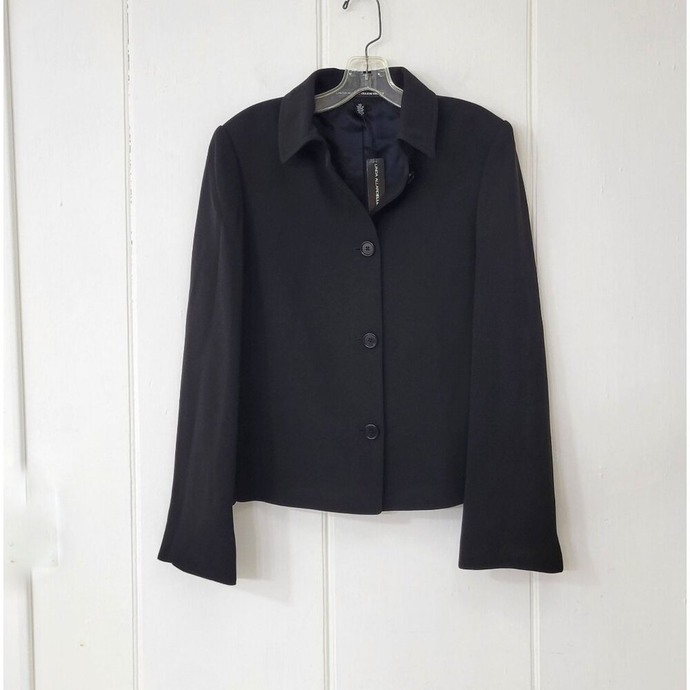 Linda Allard Ellen Tracy Black Suit Jacket New with Tag - Picture 5 of 6